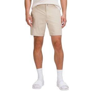 Lululemon Commission Classic-Fit Short Tan Warpstreme Sz 34